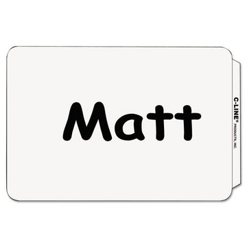 C-Line® Self-adhesive Name Badges, 3.5 X 2.25, White, 100-box freeshipping - TVN Wholesale